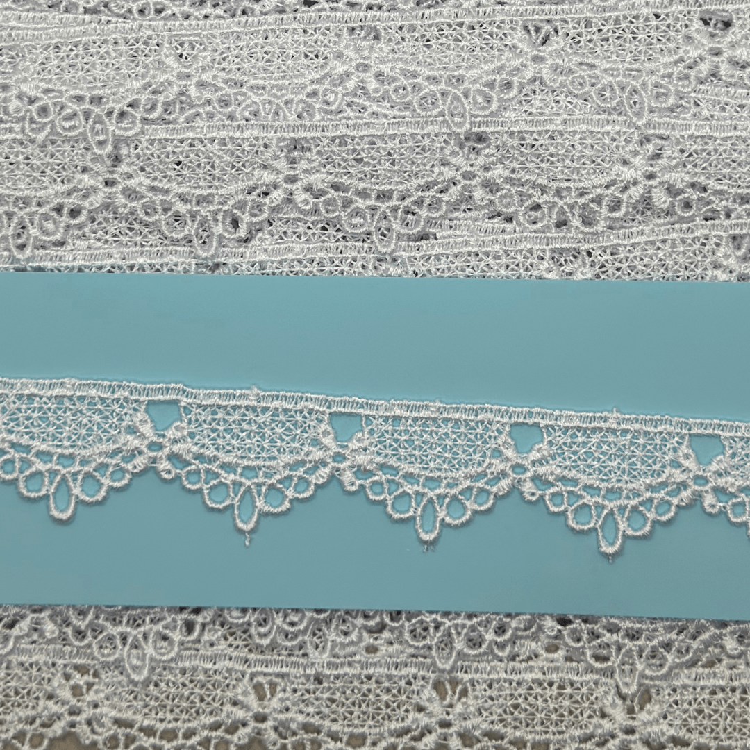 Pizzo Macrame H. 2cm. 6187 BIANCO