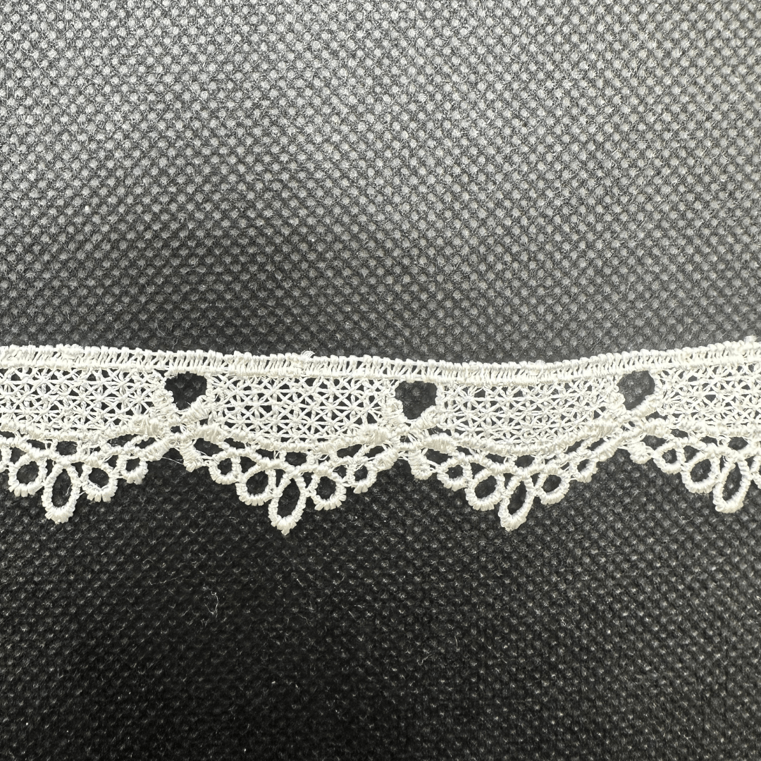 Pizzo Macrame H. 2cm. 6187 PANNA