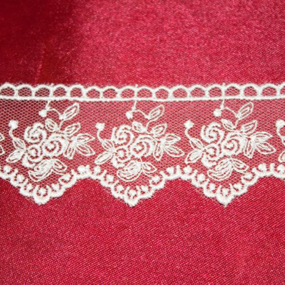 Pizzo Tulle H. 3,5cm. 1618 PANNA