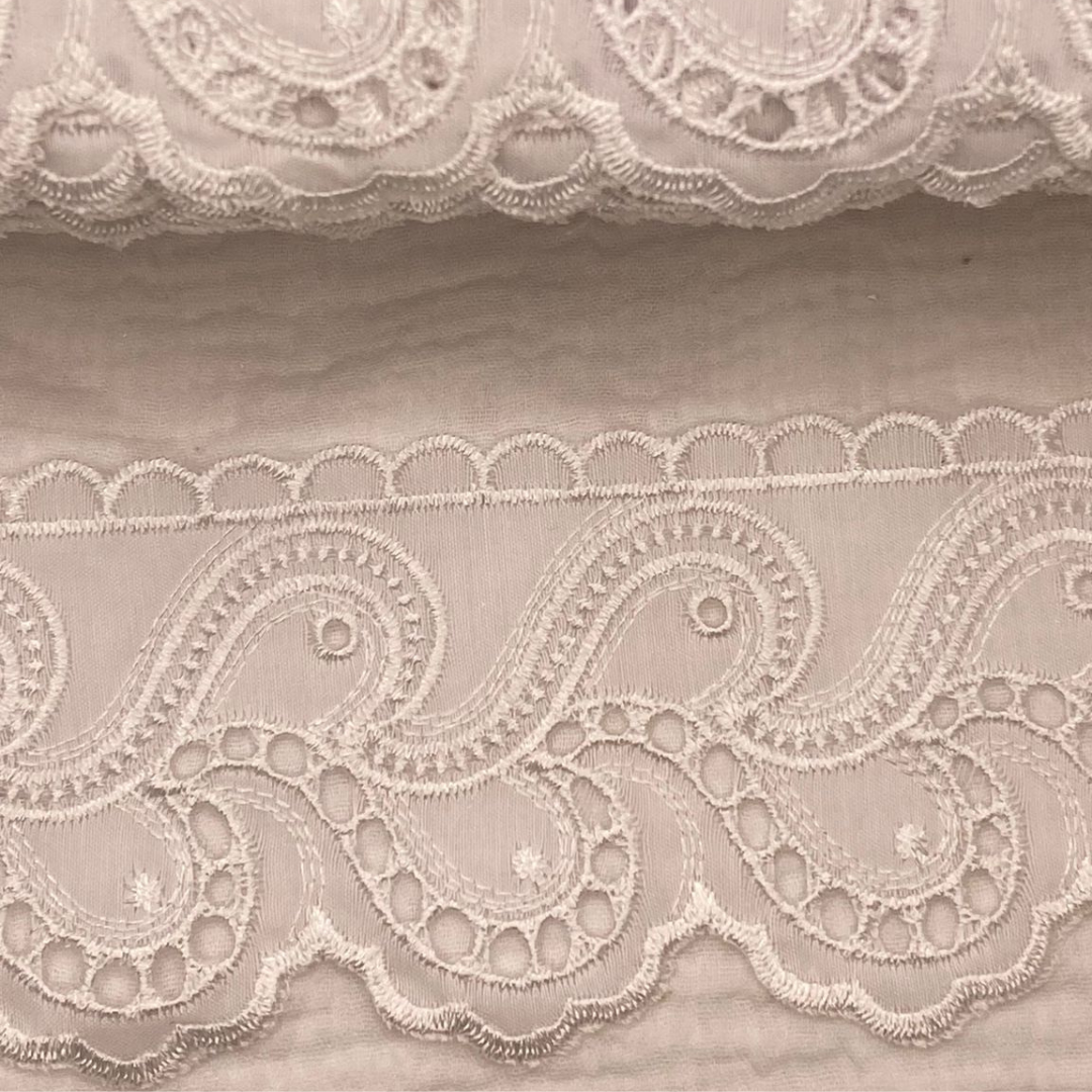 Pizzo San Gallo BB8162 BIANCO (H. 8cm.)