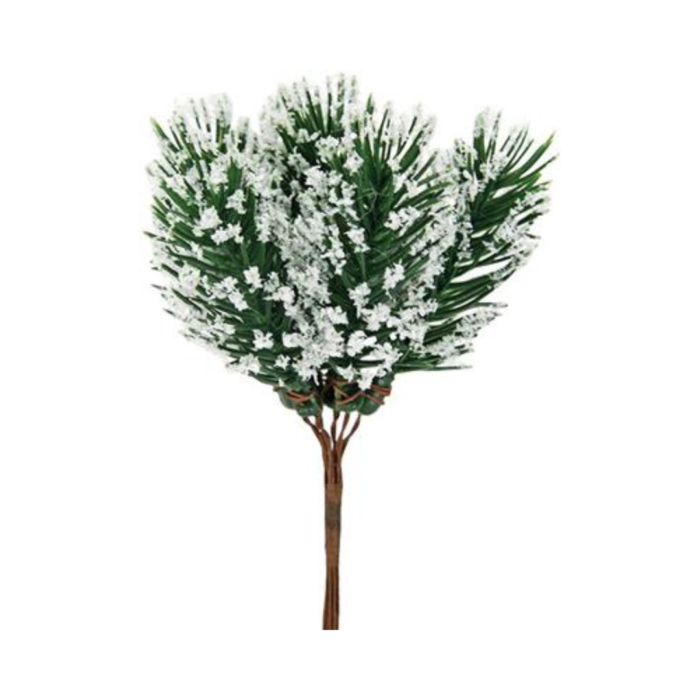 Rametto D'Abete Con Neve (13 cm.)
