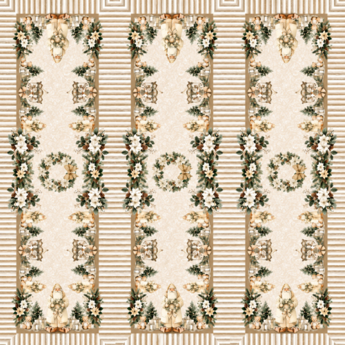 Pannello Natalizio Tea "SANTA STRIPE 2"