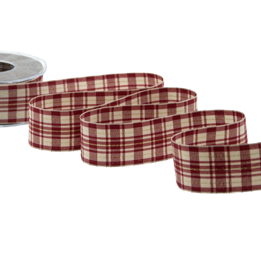 Nastro Tartan Amaranto (40 mm.)