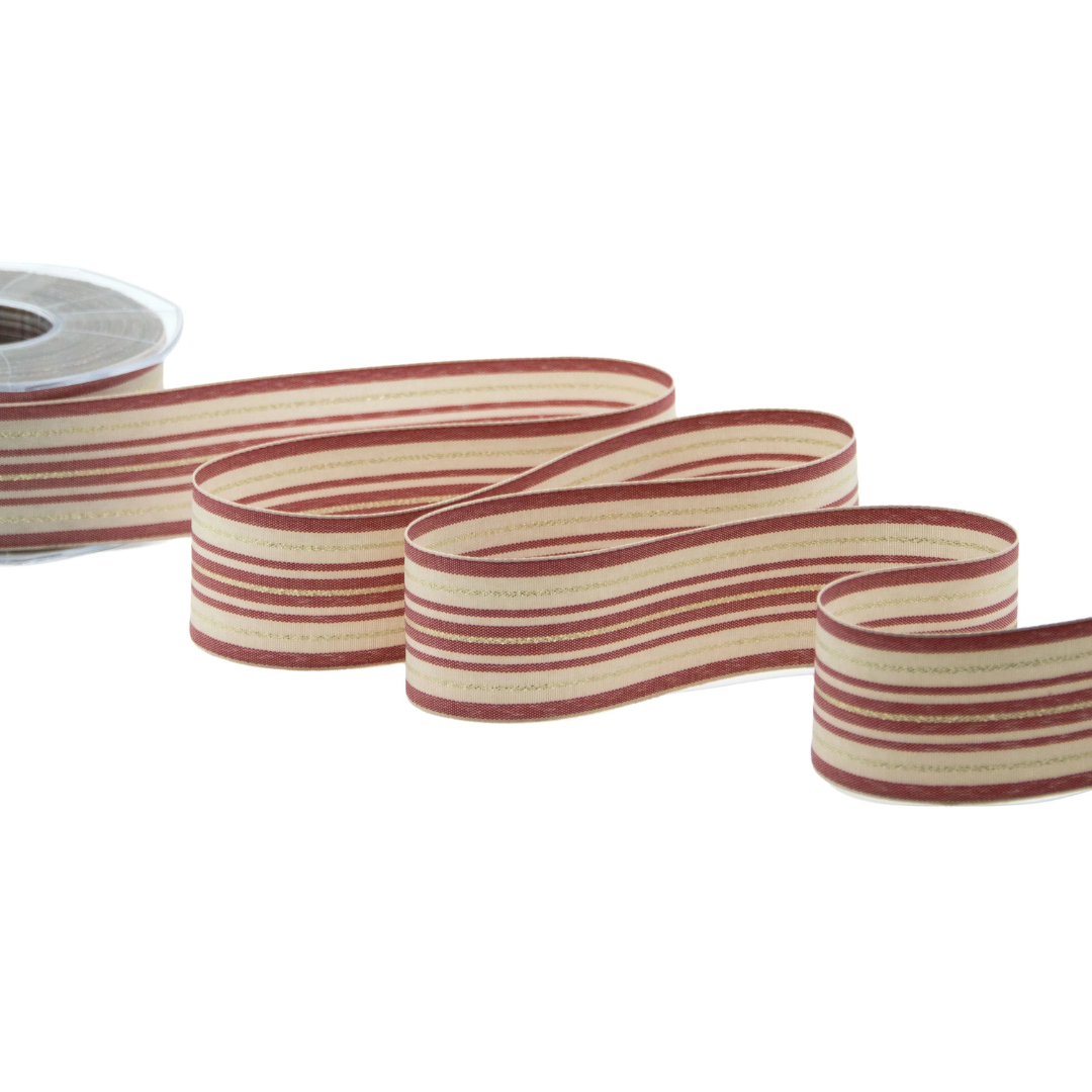 Nastro Stripe Rigato Amaranto (40 mm.)