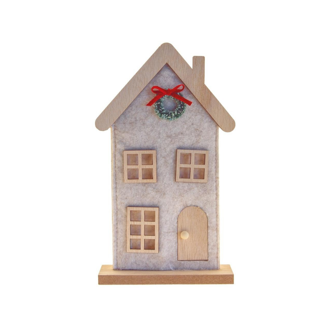 Casa in Legno e Feltro (12×21,6×4 cm.)