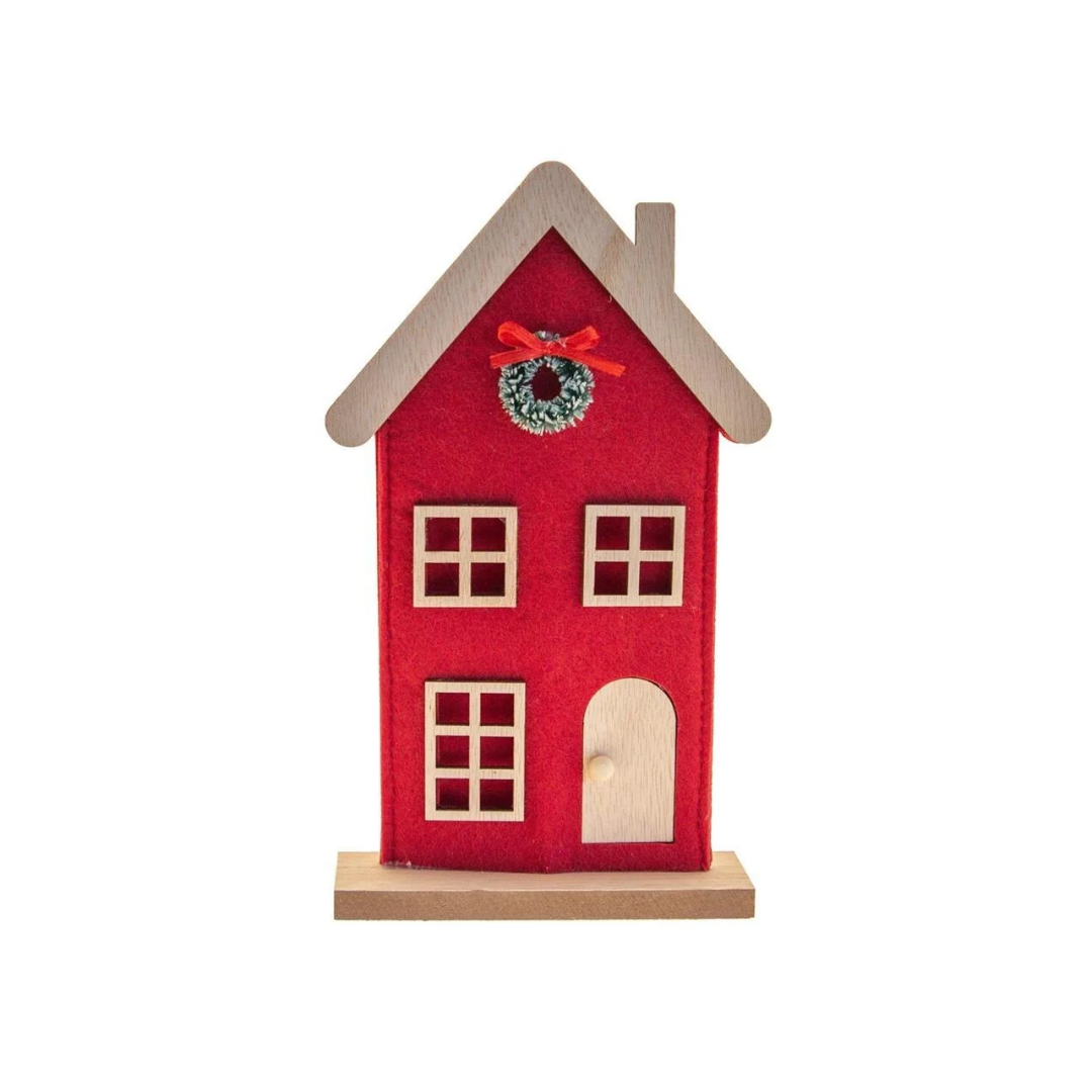 Casa in Legno e Feltro (12×21,6×4 cm.)